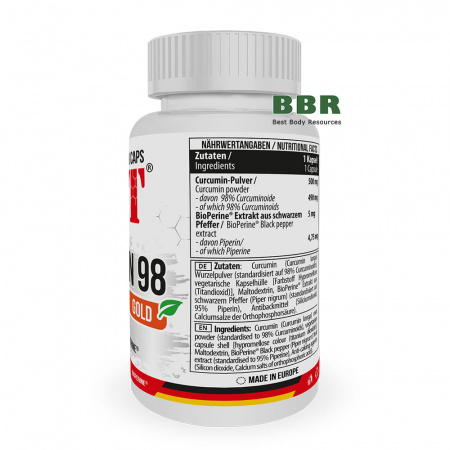 Curcumin 98 Gold 60 Caps, MST