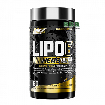 Lipo-6 Black HERS Ultra Concentrate 60caps, Nutrex