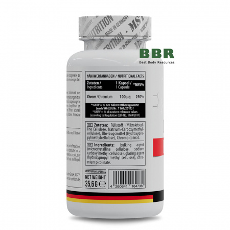 Chromium Picolinate 100mcg 100 Caps, MST
