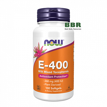 E-400 268mg 100 Softgels, NOW Foods