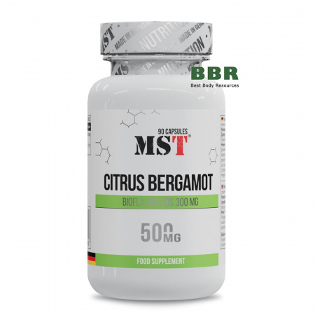 Citrus Bergamot 500mg with Bioflavonoids 90 Caps, MST