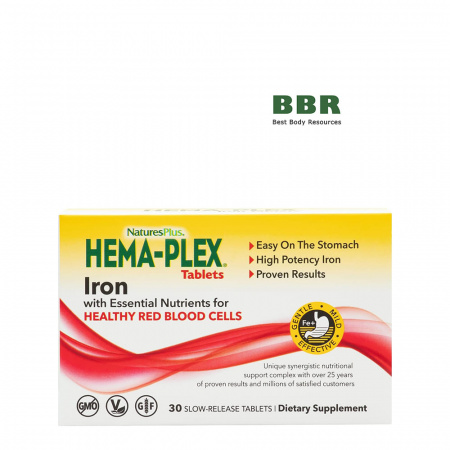 Hema-Plex 30 Tabs, Natures Plus