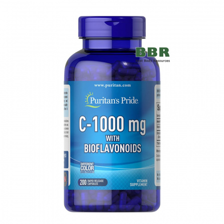 Vitamin C-1000 with Bioflavonoids 200 Caps, Puritans Pride