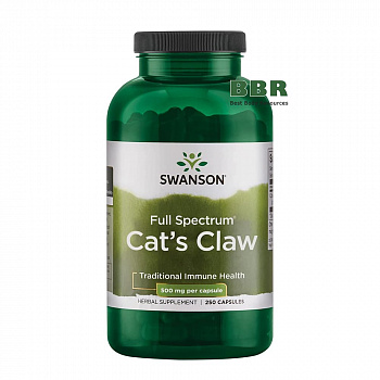 Full Spectrum Cats Claw 500mg 250 Caps, Swanson