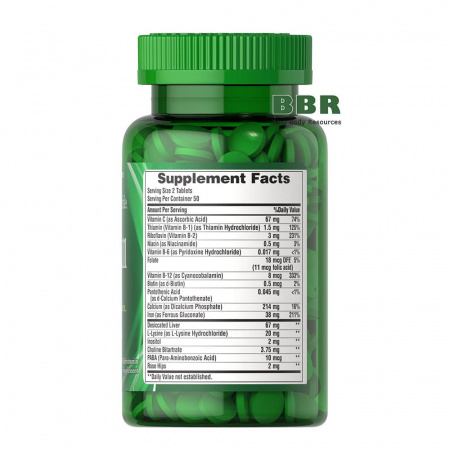 Iron All 100 Tabs, Puritans Pride