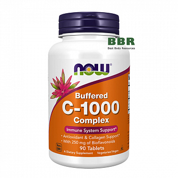 Buffered C-1000 Complex with Bioflavonoids 90 Tabs, NOW Foods