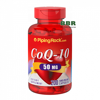 Coenzyme Q-10 50mg 200 Caps, PipingRock 