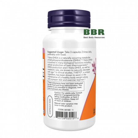 7-Keto 90 Veg Caps, NOW Foods