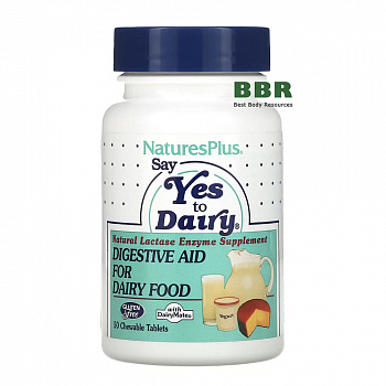 Say YES to Dairy Lactase Enzyme 50 Chewable Tabs, Nature Plus