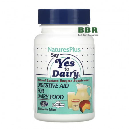 Say YES to Dairy Lactase Enzyme 50 Chewable Tabs, Nature Plus
