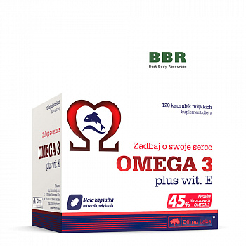 Omega 3 45% + Vit. E 120 Softgels, Olimp