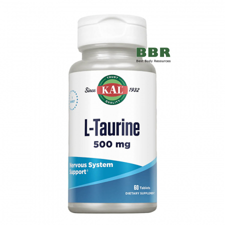 L-Taurine 500mg 60 Tabs, KAL