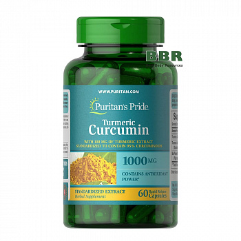 Turmeric Curcumin 1000mg 60 Caps, Puritans Pride