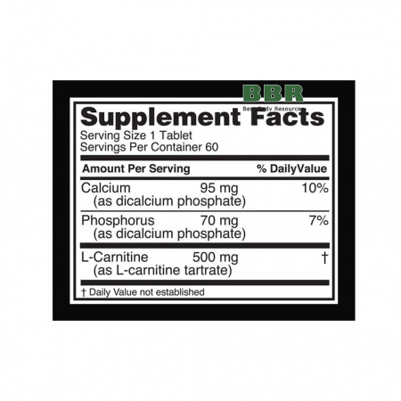 L-Carnitine 500 60 Tabs, Optimum Nutrition L-Carnitine 500 60 Tabs, Optimum Nutrition