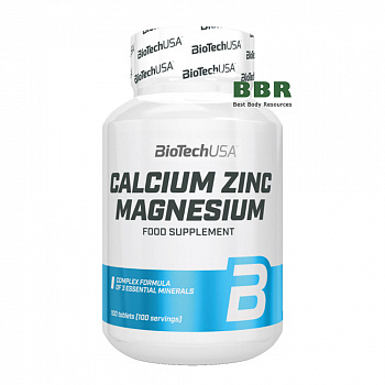 Ca Mg Zn 100 Tabs, BioTechUSA