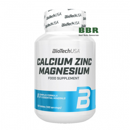 Ca Mg Zn 100 Tabs, BioTechUSA