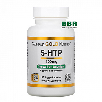 5-HTP 100mg 90 Veg Caps, California GOLD Nutrition