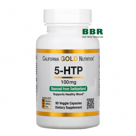 5-HTP 100mg 90 Veg Caps, California GOLD Nutrition
