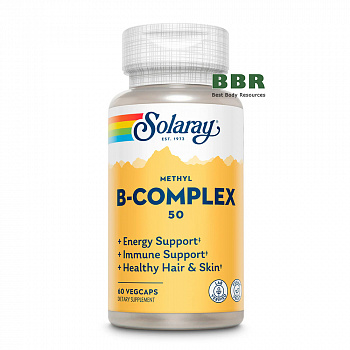 Methyl B-Complex 50 60 Veg Caps, Solaray