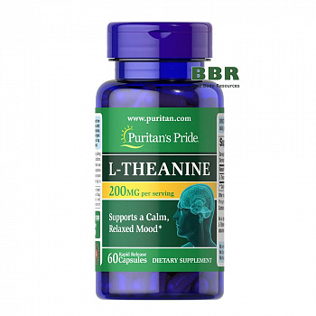 L-Theanine 200mg Per Serving 60 Caps, Puritans Pride