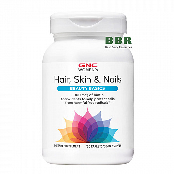 Womens Hair, Skin & Nails Formula 120caps, GNC