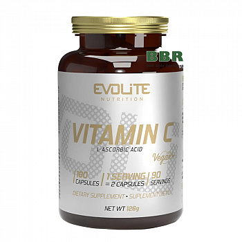 Vitamin C 500mg 180 Caps, Evolite Nutrition
