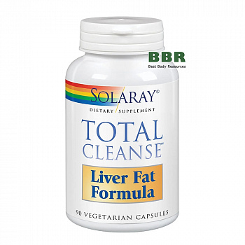 Total Cleanse Liver Fat Formula 90 Veg Caps, Solaray