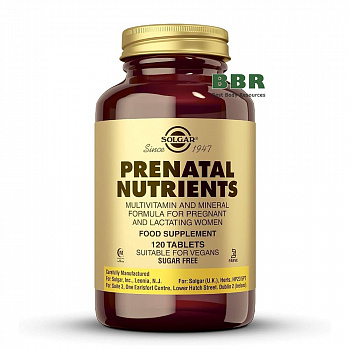 Prenatal Nutrients 120 Tabs, Solgar