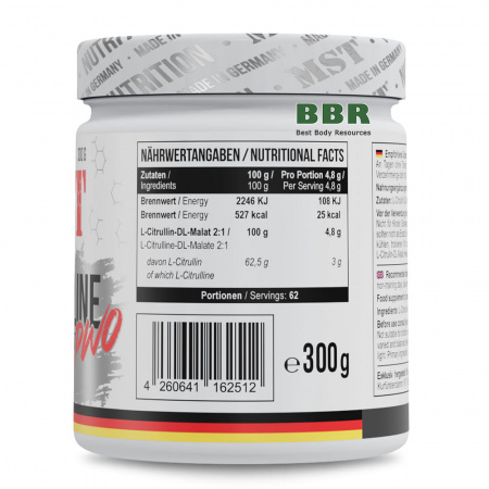 Citrulline 300g, MST