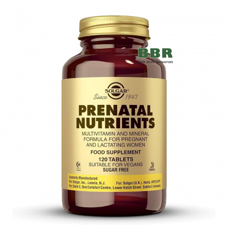 Prenatal Nutrients 120 Tabs, Solgar
