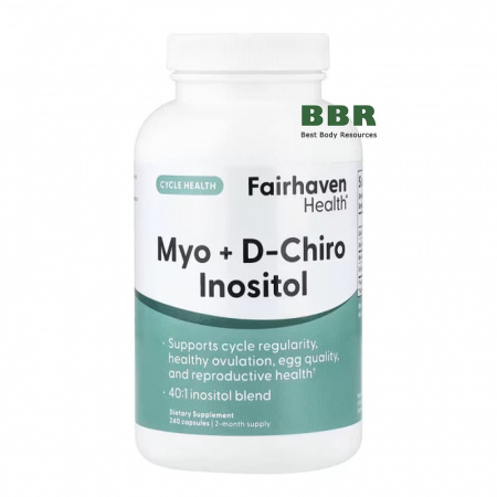 Myo D-Chiro Inositol 240 Caps, Fairhaven Health
