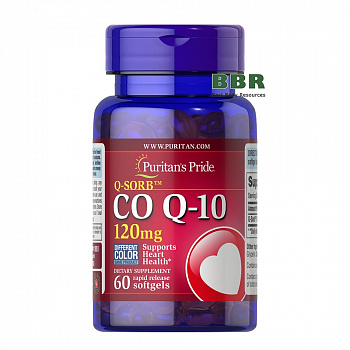 CoQ10 120mg 60 Softgels, Puritans Pride