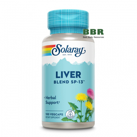 Liver Blend SP-13 475mg 100 Veg Caps, Solaray