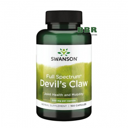 Full Spectrum Devils Claw 500mg 100 Caps, Swanson