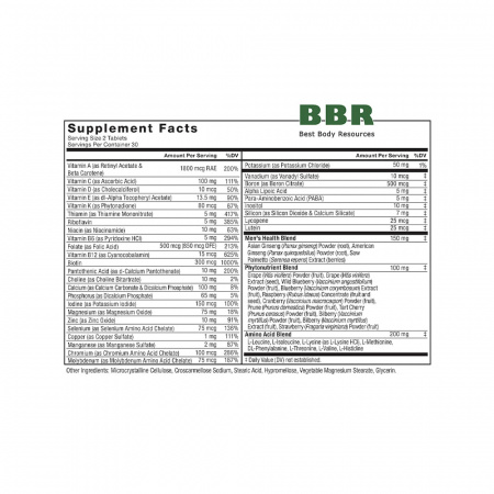 Mens Multivitamin 60 Tabs, Force Factor