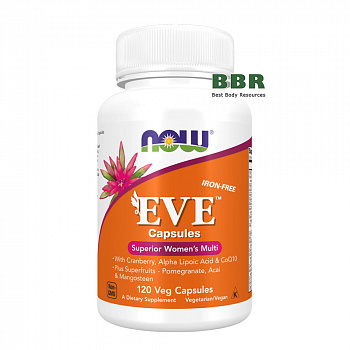 EVE Superior Women's Multi 120 Veg Caps, NOW Foods