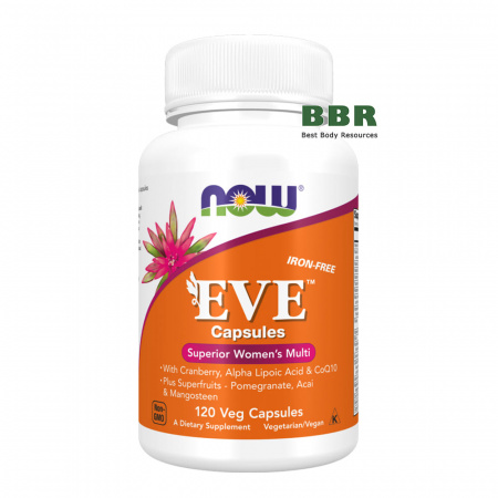 EVE Superior Women's Multi 120 Veg Caps, NOW Foods