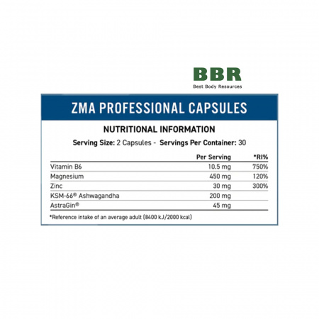 ZMA Professional 60 Caps, Applied Nutrition