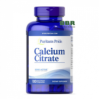 Calcium Citrate 100 Caps, Puritans Pride