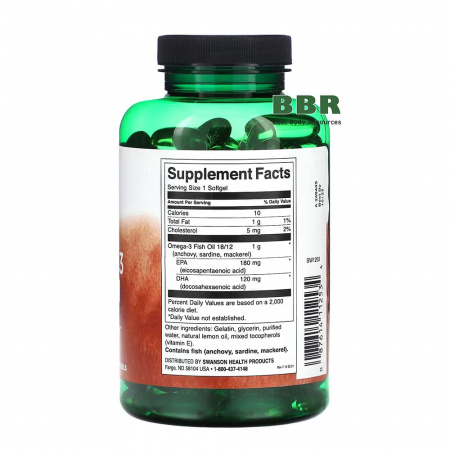 Omega 3 Fish Oil 150 Softgels, Swanson Omega 3 Fish Oil 150 Softgels, Swanson