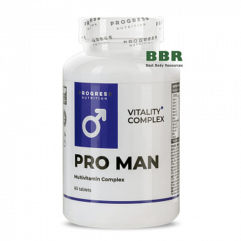 Pro Man Multivitamin Complex 60 Tabs, Progress Nutrition