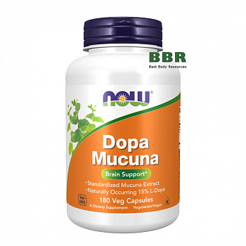 Dopa Mucuna 180 Veg Caps, NOW Foods