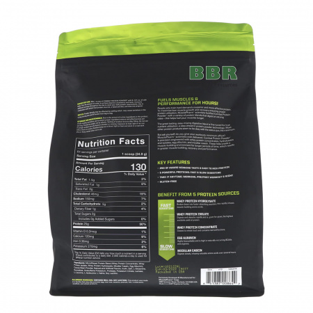 Combat Protein Powder 2268g, MusclePharm Combat Protein Powder 2268g, MusclePharm