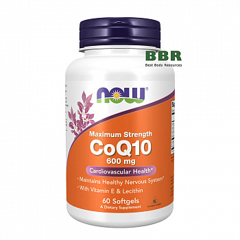 CoQ10 600mg 60 Softgels, NOW Foods