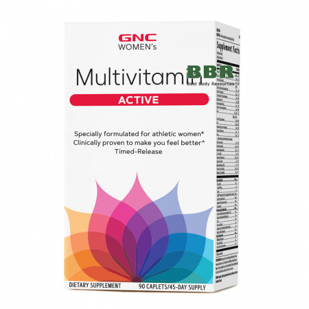 Womens Multivitamin Active 90 Tabs, GNC Womens Multivitamin Active 90 Tabs, GNC