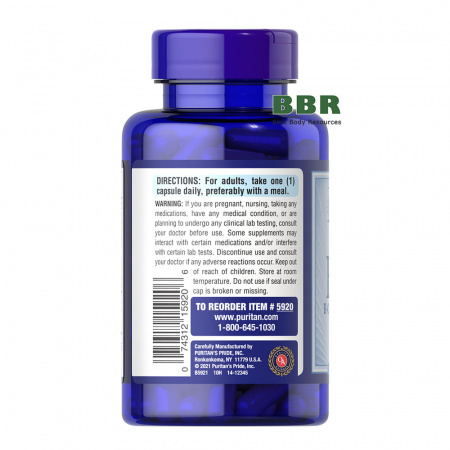 Vitamin B-50 B-Complex 100 Caps, Puritans Pride