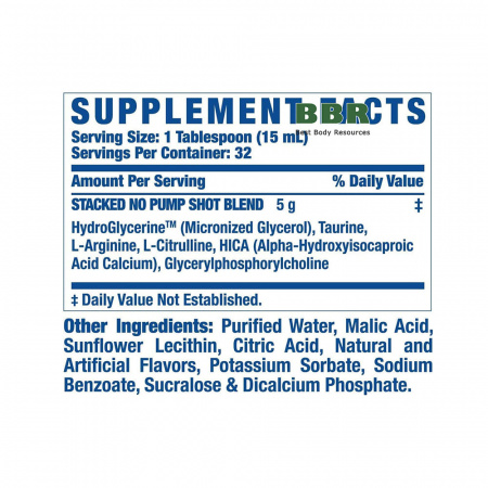 Stacked N.O. Pump Shot 473ml, Ronnie Coleman