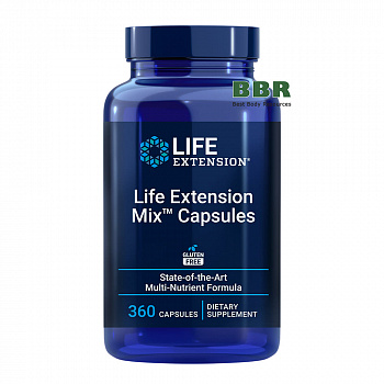 Mix Capsules without Copper 360 Caps, Life Extension