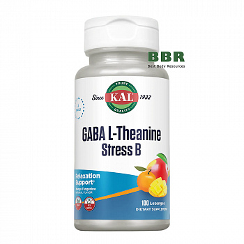 GABA plus L-Theanine plus Stress B 100 Tabs, KAL