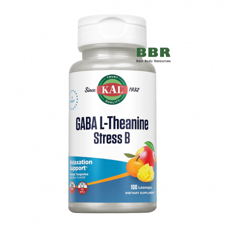 GABA plus L-Theanine plus Stress B 100 Tabs, KAL